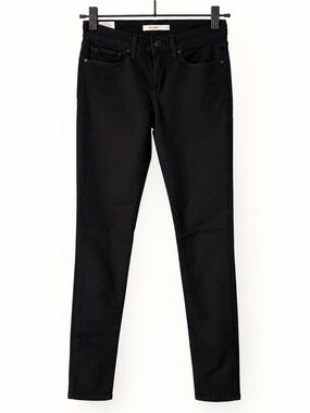 Levi’s 711 Black Skinny Stretch Jeans W27 L34 NWOT